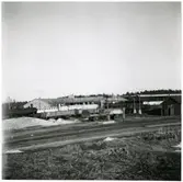 Gävle södra med utsikt mot spårområdet vid UGJ, lokstall.