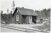 Hållplatsstuga vid Harsprånget.