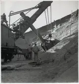 Arbete i Vaimats grusgrop.