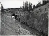 Tunnelbygget vid Jokkmokk.