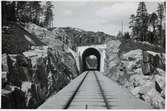 Den nybyggda tunneln vid Jokkmokk.