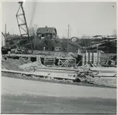 Förberedelse för dubbelspår linjen Järna-Katrineholm.
Bron vid Stjärnhov.