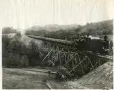 Personalen på järnvägsviadukt vid Vallen.