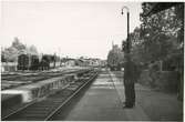 Bangården vid Arbrå station.