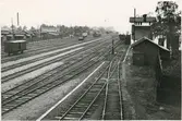Bangården vid Ljusdal station.