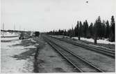 Bangården vid Tväråbäck station.