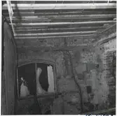 Inifrån driftverkstaden i Boden efter branden.