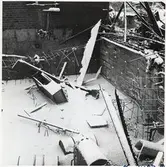 Driftverkstaden i Boden efter branden.