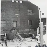 Driftverkstaden i Boden efter branden.