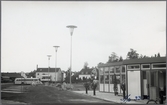 Busstationen i Bollnäs. Statens Järnvägar, SJ Buss