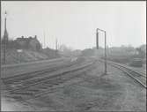 Bangården vid Bräkne-Hoby station.