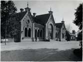 Stationshuset i Hudiksvall, gatusidan. Byggår 1888.