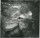 Stenparti vid Mölndals övre stationshus.