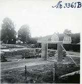 Grunden för ett garage vid Mörlunda.