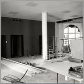 Resebyrån i Sundsvall under renoveringen.