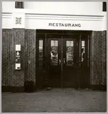 Insida av stationshuset i Sundsvall. Restaurang.