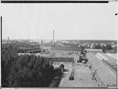 Snickeri och tapetserarverkstad under uppbyggnad. Centralverkstäderna, Örebro.