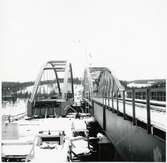 Ny bro anläggs över Skellefteälven på linjen mellan Karsbäcken och Kusfors, längs norra stambanan.