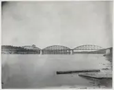 Brobyggnation över Ume älv vid Vännäs.