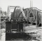 Byte av järnvägsbro på linjen mellan Runemo och Staterna.