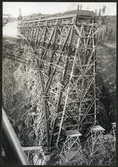 Brobygge av järnvägsbron över Ångermanälven vid Forsmo.