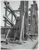 Årstabron under byggnad.