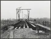 Statens Järnvägars viadukt i Malmö över privatjärnvägar.