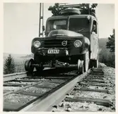 Räls- och landsvägsbuss Volvo.