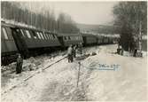 Tåg 93, Nordpilen, efter urspårning på sträckan mellan Simeå och Undersvik 1956-03-27.