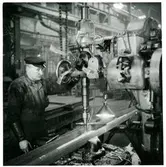 Borrning av hål i räl.