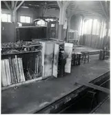 Interiör av driftverkstad.