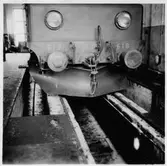 Statens Järnvägar, SJ Mg 618 i en verkstad i Vännäs.