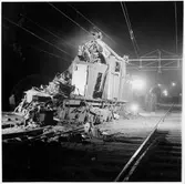 Ellok efter tågolycka.