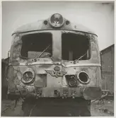 Statens Järnvägar, SJ Xoa5 221 skador efter olycka vid hållplats Arket 1951.