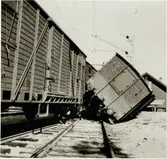 Urspårning Munkedals station.