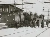 Statens Järnvägar, SJ Ub 283, SJ N 1438 olycka på Centralstation omkring 1936.