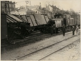 Statens Järnvägar, SJ Ub 279 tågolycka vid Stockholms Södra station maj 1935.