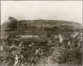 Översikt av jordskredet i Getå som orsakade tågolyckan den 1 oktober 1918.
