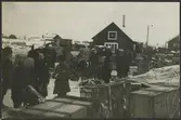 Tullgods vid Haparanda.
Vintern 1916-1917