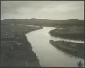 Pite Älv vid Älvsbyn
Källsberget och Högheden i bakgrunden