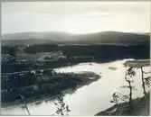 Älvsbyn och Pite älv från öster.