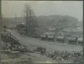 Svartå Grindar, den nya banken samt pråmkran delvis borttagen.