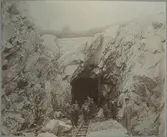 Tunnel genom de så kallade Hästpallarne vid Gustavsberg.