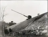 Banvallsförstärkning på bandelen, Rönninge - Ström dubbelspårsutbyggnad.