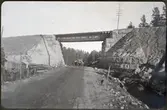 Vägportsbygge på Vilhelminavägen vid Lycksele.