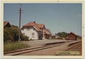 Vy över Sjötofta Station. Byggnadsår 1906. Arkitekt T J Folcke, Göteborg.