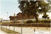 Ystad station 1971. Ystad - Eslövs Järnväg, YEJ. Stationen öppnades 1865. 
Övergick till Statens Järnvägar, SJ 1941. K-märkt 1986. Banan elektrifierades 1996.