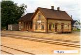 Stationen anlagd 1875. Envånings vinkelbyggnad i tegel. Till SJ 1940. Elektrifiering kom 1943. Riven på 1970 talet.