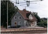 Trafikplats har blivit nybyggd 1916. Stationshus i trä.