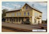 Namnet skrevs före 1944-06-05. ÄLVSBY och tidigare ELFSBY .Station anlagd 1893. Tvåvånings stationshus i trä.